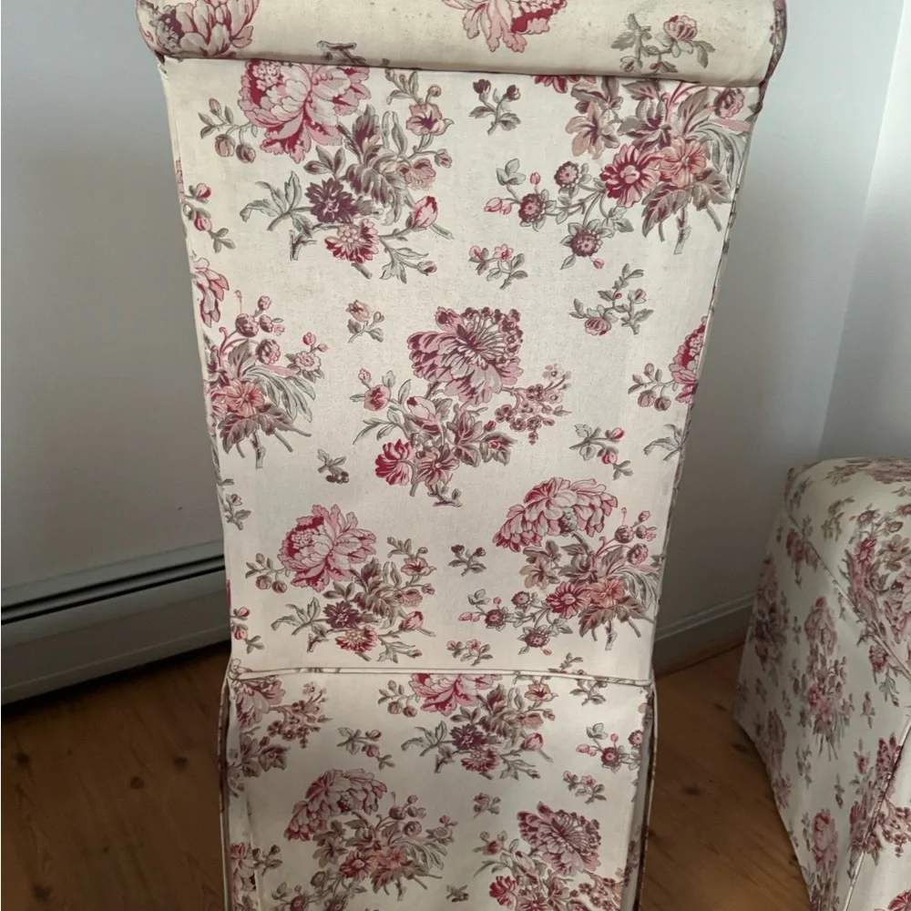 Safavieh Floral Accent Chairs with Cream and Pink Design